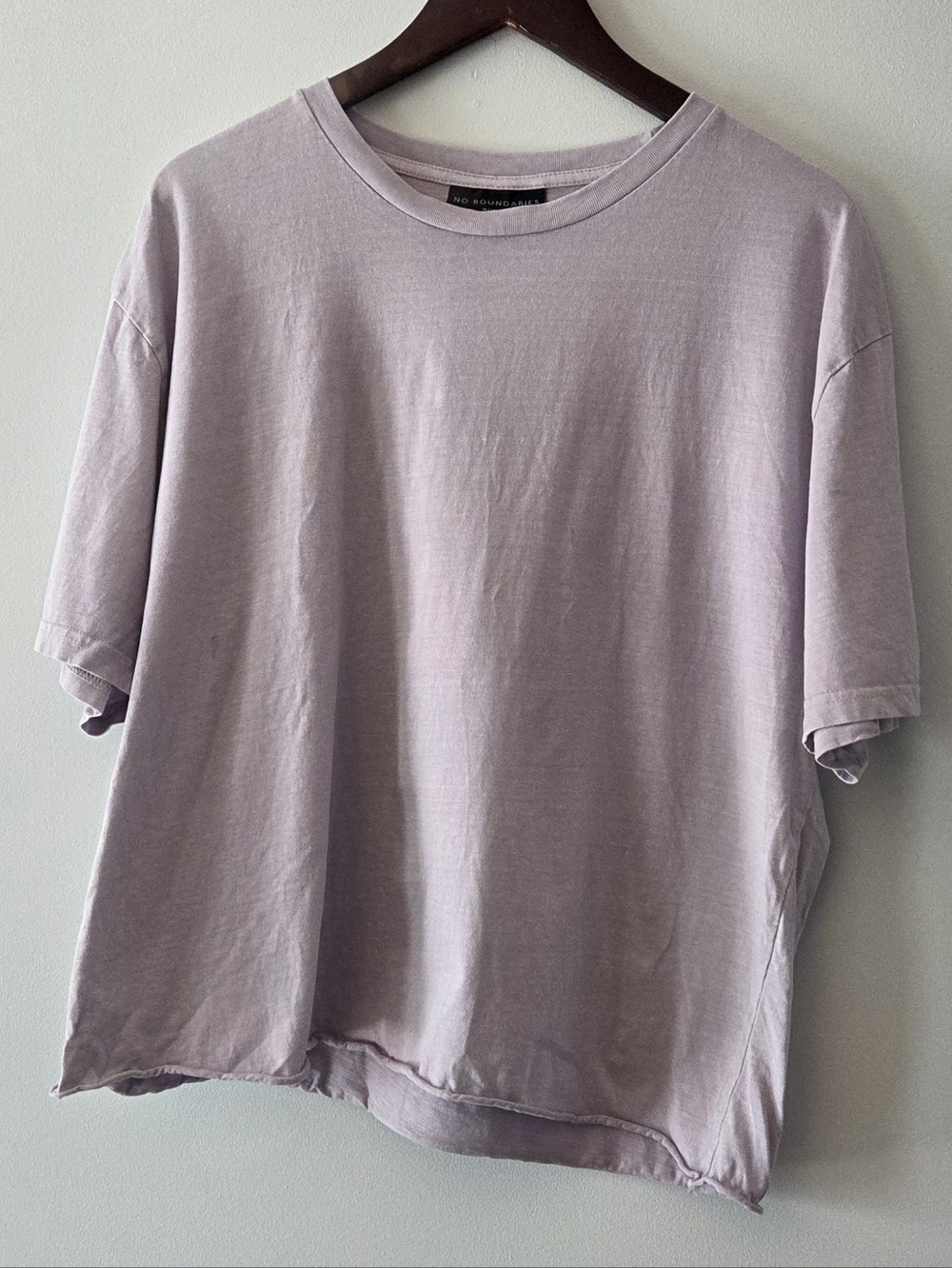 No Boundaries Lavender Short Sleeve Tee